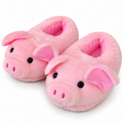 Chaussons_cochons_roses_en_peluche