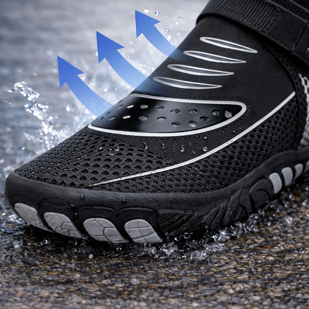 Respirant_chaussures_aquatiques_vortex_eau_fleche_bleue