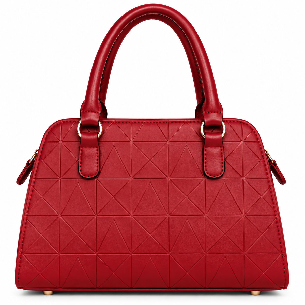 Sac_a_main_rouge_matelasse_geometrique